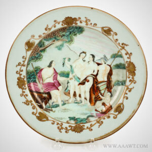 Chinese Export, Porcelain Plate, Judgment of Paris Inventory Thumbnail